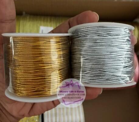 Metallic Twine / String Ø1 mm  STOKLASA Haberdashery and Fabrics