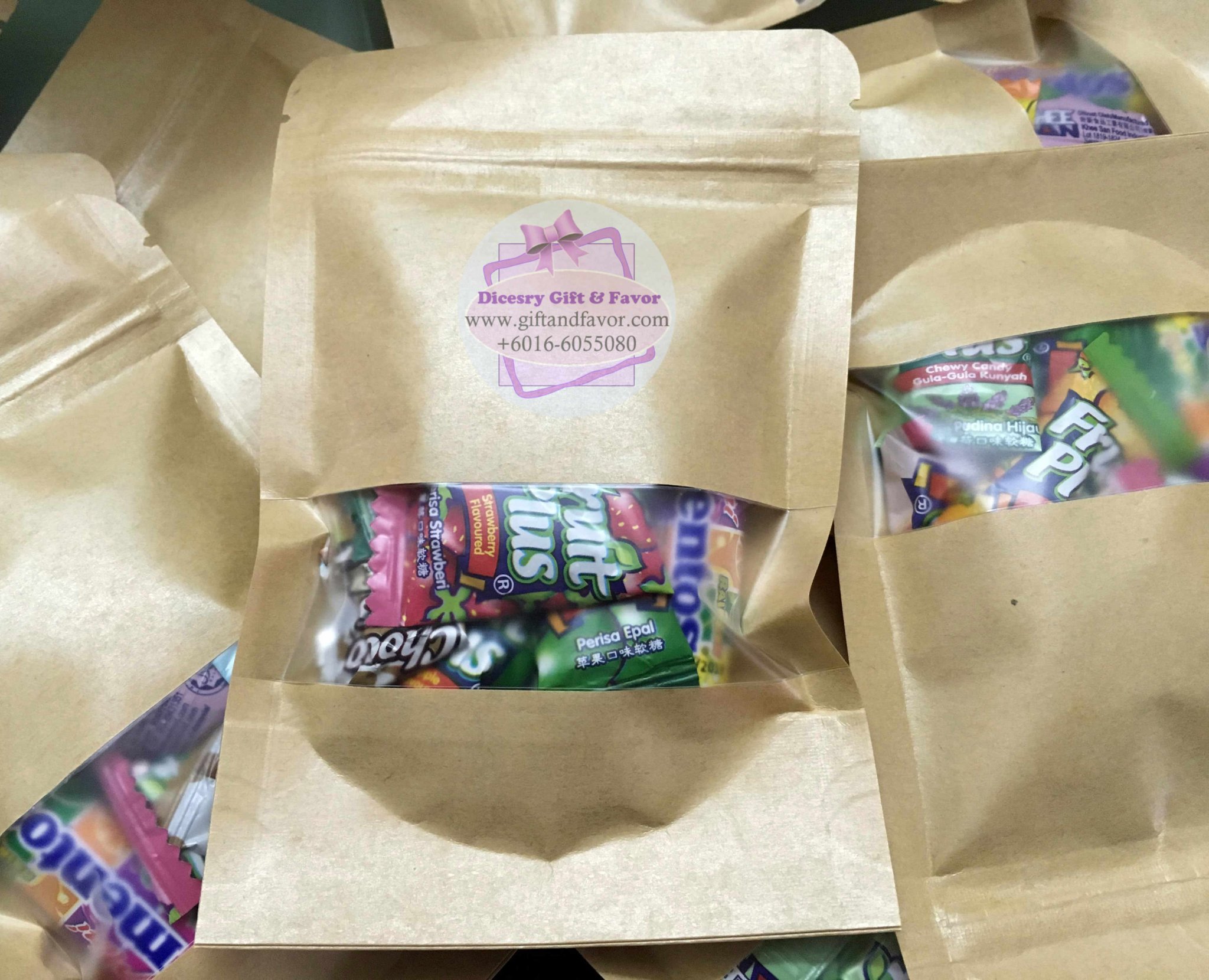 Candy in Ziplock Bags Dicesry Gift and Favor Malaysia