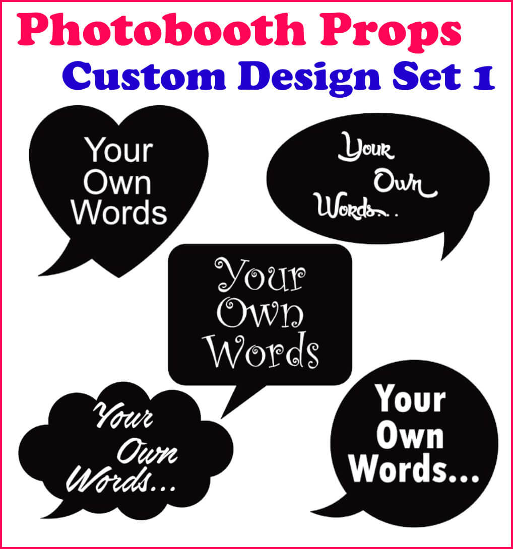 personalized photo booth props